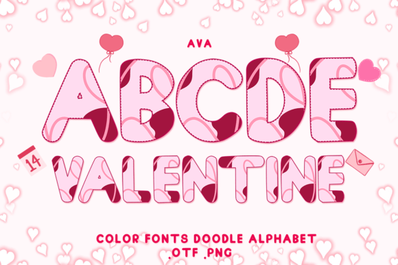 Ava: The Color Font That Feels Like a Handwritten Valentine