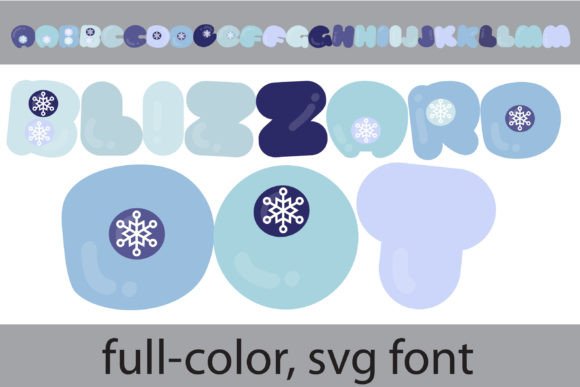Blizzard Dot: A Whimsical Winter Font for Creative Designs