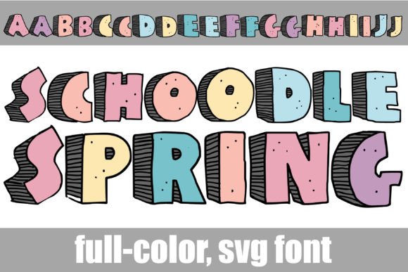Bring Your Projects to Life with Schoodle Spring's Vibrant, 3D Style