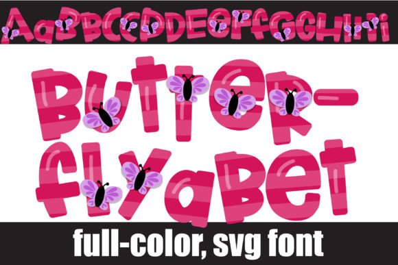 Butterflyabet: A Playful Full-Color Font for Creative Projects