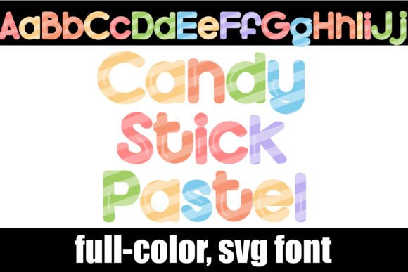 Candy Stick Pastel: The Playful Font That Makes Designs Pop