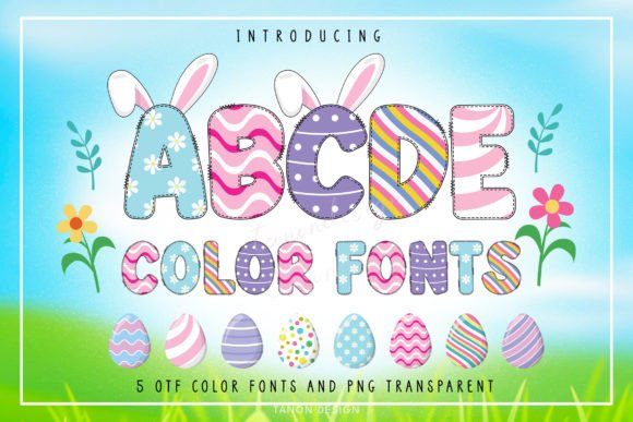 Discover the Easter Egg 5 Bundle: Vibrant Fonts for Spring Projects