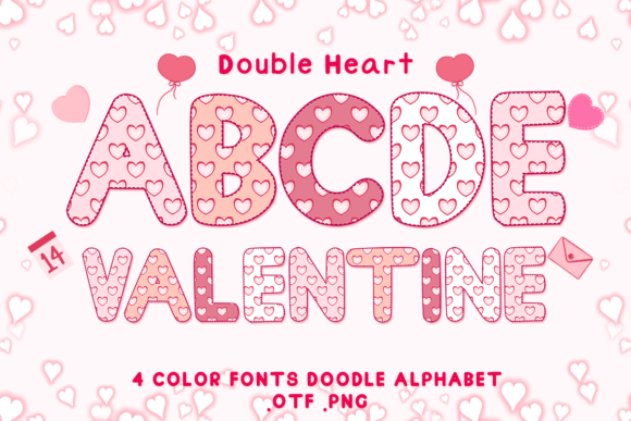 Double Heart: The Perfect Color Font for Valentine's Day & Beyond