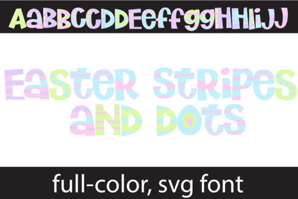 Easter Stripes and Dots: A Playful Twist on Seasonal Typography