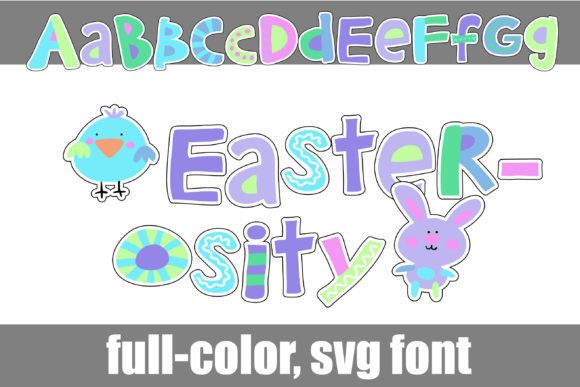 Easterosity: A Whimsical Color Font for Creative Projects