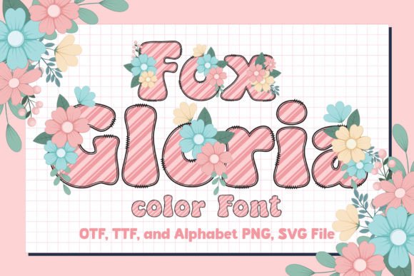 Fox Gloria: A Color Font for Heartfelt & Whimsical Design