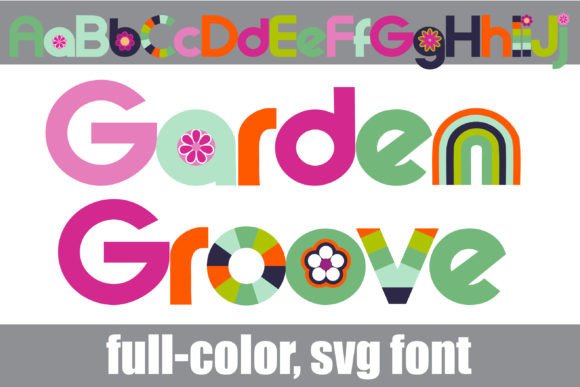 Garden Groove: A Retro Floral Font for Modern Designs