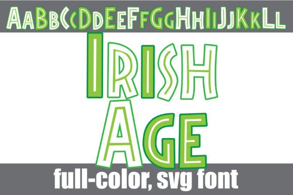 Irish Age: A Stone-Age Inspired Color Font for Modern Design