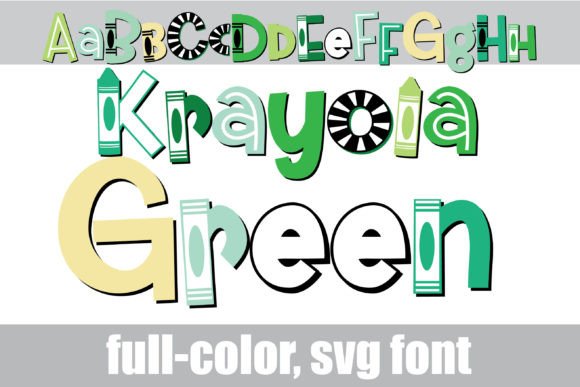 Krayola Green: A Fresh Take on Colorful Typography
