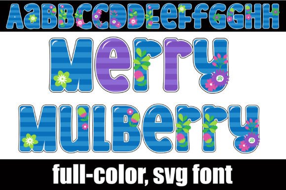 Merry Mulberry: A Floral Font for Vibrant, Modern Designs