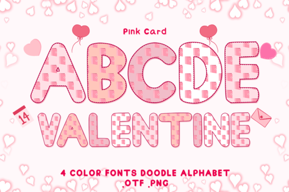 Pink Card: A Charming Typeface for Heartfelt Design