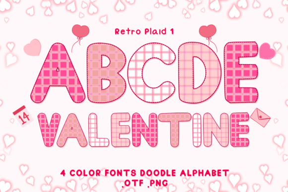 Retro Plaid 1: A Cozy, Colorful Font for Creative Projects