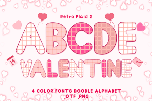 Retro Plaid 2: The Color Font That Brings Cozy Charm to Your Designs