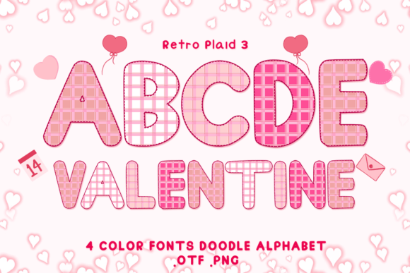 Retro Plaid 3: The Color Font That Brings Cozy Charm to Your Designs