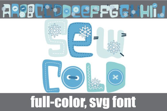 Sew Cold: A Hand-Crafted Font with Winter Charm