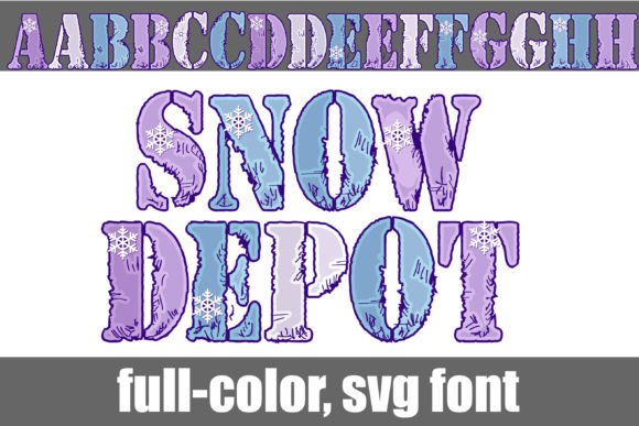 Snow Depot: A Stenciled Serif for Bold, Winter-Inspired Branding