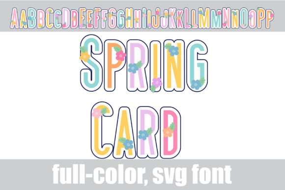 Spring Card: A Floral Font That Brings Fresh Energy to Your Designs