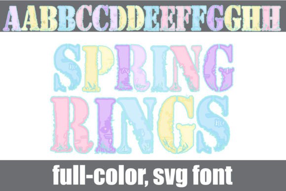 Spring Rings: A Playful Pastel Typeface for Modern Designers