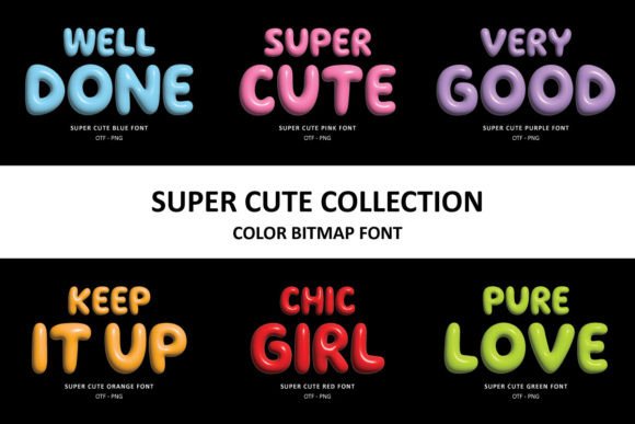 Super Cute Collection: 7 Sweet Fonts for Creative Projects