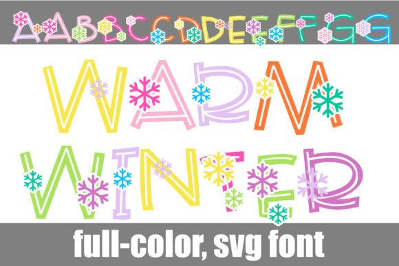 Warm Winter: A Whimsical Snow-Themed Font for Cozy Designs