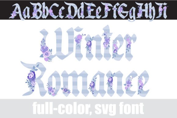 Winter Romance: Where Elegant Typography Meets Festive Florals