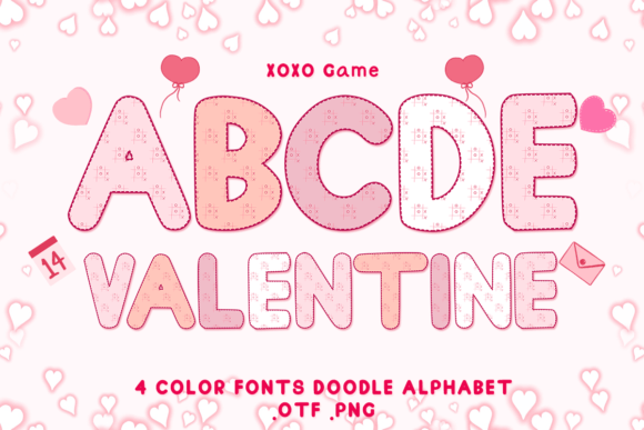 Xoxo Game: Adorable Color Fonts for Heartfelt Design